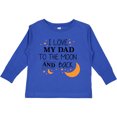thumbnail image 3 of Inktastic I Love My Dad to the Moon and Back Boys or Girls Long Sleeve Toddler T-Shirt, 3 of 5