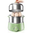 thumbnail image 1 of Cocedor de huevos CACHOO para 14 huevos, acero inoxidable, temporizador, verde, 1 of 1