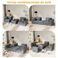 thumbnail image 3 of Sofá Modular Multifuncional Convertible con Puff y Asientos Individuales para Sala, 3 of 6