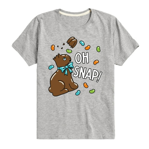 Instant Message - Oh Snap Chocolate Bunny - Easter - Toddler And Youth Short Sleeve Graphic T-Shirt