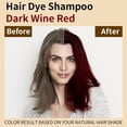 thumbnail image 2 of Instant Red Hair Dye Shampoo 3 in 1 for Women, Semi-Permanent Color Shampoo for Grey Hair Coverage, Ginger Extract Color Shade Shampoo Easy to Use, 16.9 fl oz[Dark Burgundy], 2 of 6