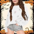 thumbnail image 2 of Gyujnb Kids Halloween , Halloween Print Long Sleeve Pullover Sweatshirt for Kids Girls and Boys Cozy Jacket Top with Cute Design, Halloween Outfits,3-4 Years, 2 of 4