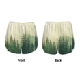 thumbnail image 3 of Daiia Fog Forest Pattern Women's 2 in 1 Running Shorts - Lightweight Athletic Workout Gym Yoga Shorts Liner with Phone Pockets-X-Large, 3 of 7