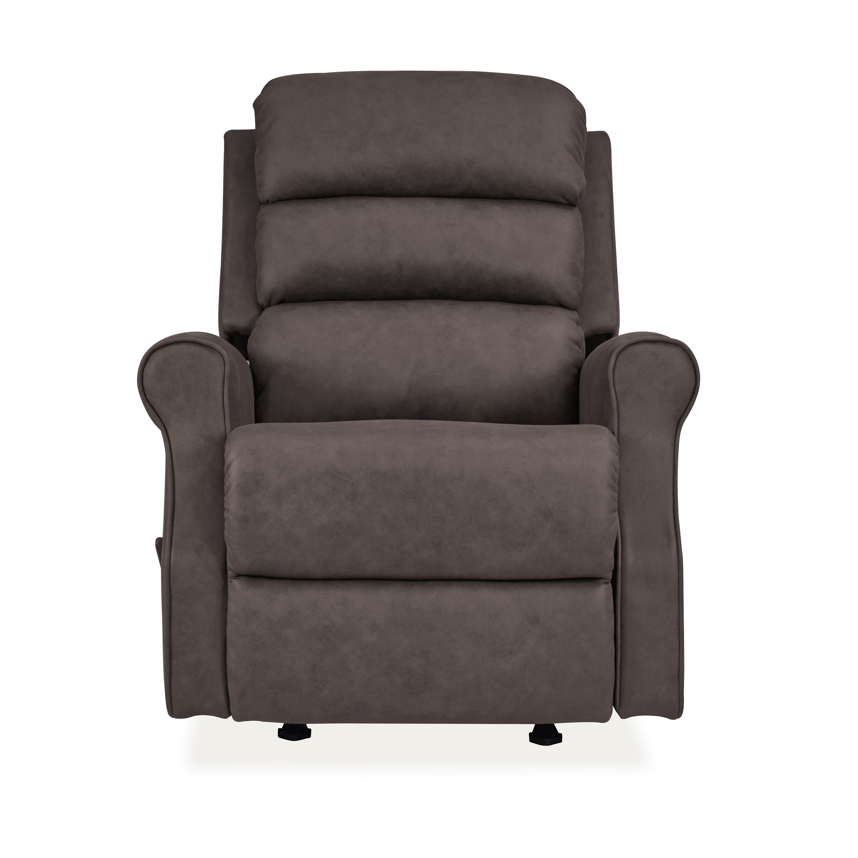 Linder Rocker Recliner Chair in Chocolate Nubuck
