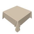 thumbnail image 4 of Tchckioa 70x70 Inch Taupe Tablecloth for Restaurant Decor,Square Stain Proof Table Cloth Cover, 4 of 6