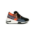 thumbnail image 2 of Women Wild Colorblock Lace-Up Flatform Sneaker 19064, 2 of 6