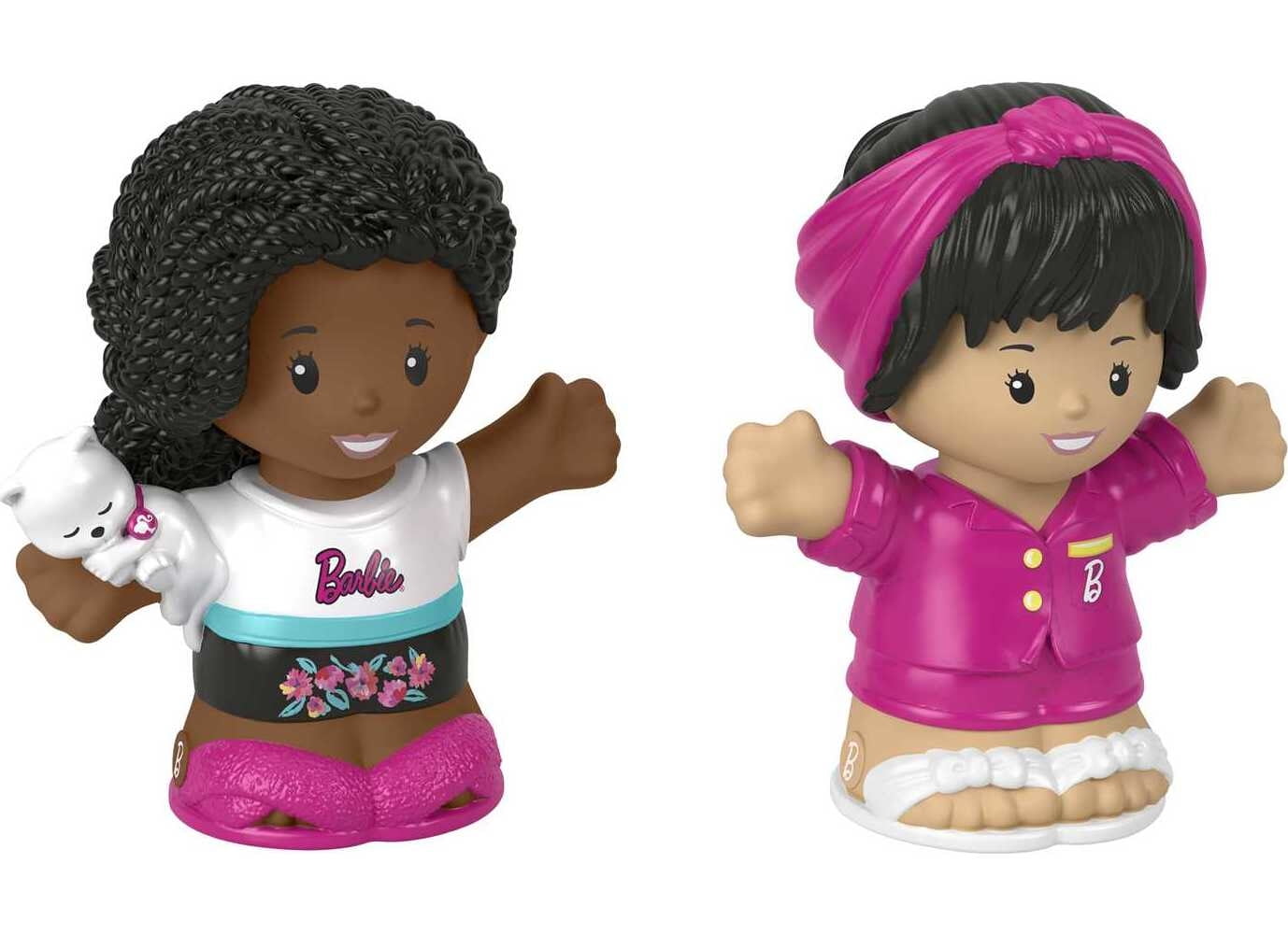 Fisher-Price Little People Barbie Sleepover Figure Pack, 2 Characters for Toddlers