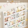 thumbnail image 6 of Homfa 4-Tier Wall Bookshelf Set of 2, 44.5"H Wall-Mounted Kids Bookshelf, Book Storage Rack for Kids Room, White, 6 of 9