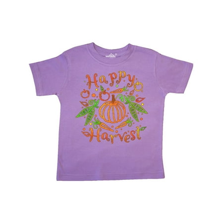 

Inktastic Happy Harvest Pumpkin and Vegetables in Orange and Green Gift Toddler Boy or Toddler Girl T-Shirt