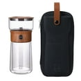 thumbnail image 1 of Glass Water Bottle Cool Glass Teapot With Infuser One Tea Maker For Loose Tea Diffusers With Insulated Mug And Portable Tea Kits Teapot Alternatives For Tea Lover Drinking Bottle, 1 of 9