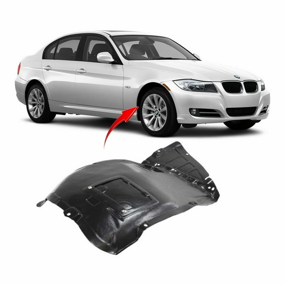 DCP Fender Liner Passenger Side for BMW 3 Series E90 E91 E92 E93 2006-2012 BM1251114