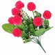 thumbnail image 5 of Ramo de flores de simulación de 9 cabezas, tela, adorno floral falso, decoración para el hogar, sala de estar, verde, amarillo Vogacara HA8158-05B, 5 of 6