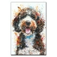 thumbnail image 3 of Spanish Water Canvas Wall Art, Modern Cute Colorful Spanish Water Canvas Dog Art Pictures Wall Decor for Kids Bedroom Decoration Unframed 8x12 inches, 3 of 5