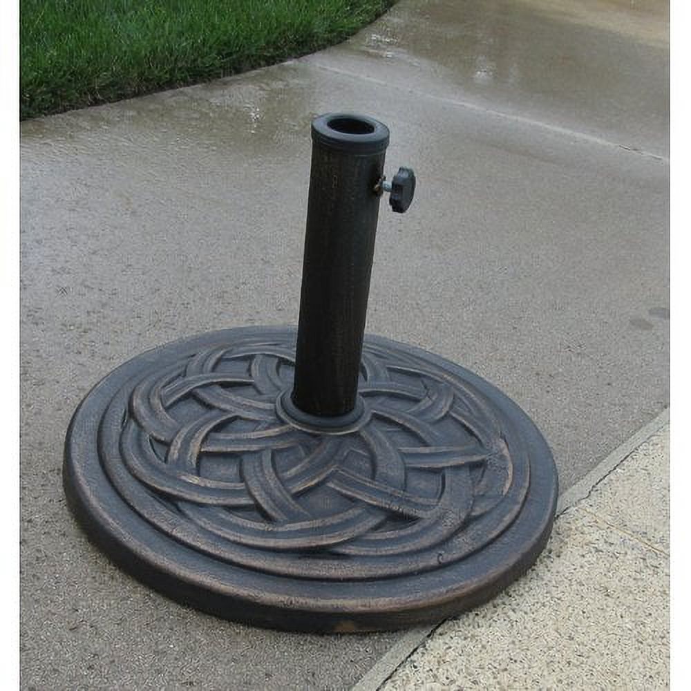 DC America 18" Round Cast Stone Umbrella Base