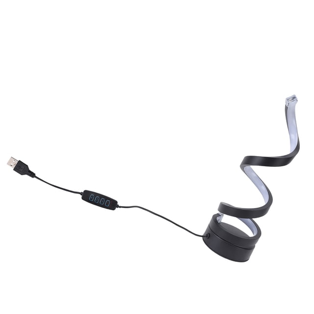 Lámpara De Mesa LED, Lámpara De Mesa En Espiral De Bajo Consumo, Resistente Y Estable, Regulable Para Sala De Estar