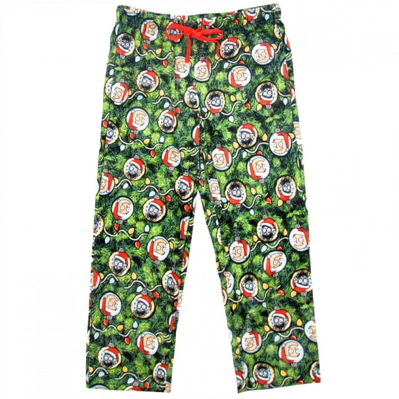 Rick and Morty Christmas Ornaments Men's Sleep Pants-Large