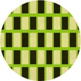 thumbnail image 1 of Ahgly Tapis Rond Lavable en Machine Intérieur Transitionnel Vertjaune Vert, 4 Pieds Rond, 1 of 7