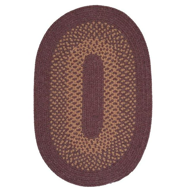 Colonial Mills MD94R060X060 5 ft. Madison Wool Blend Round Area Rug, Dark Plum