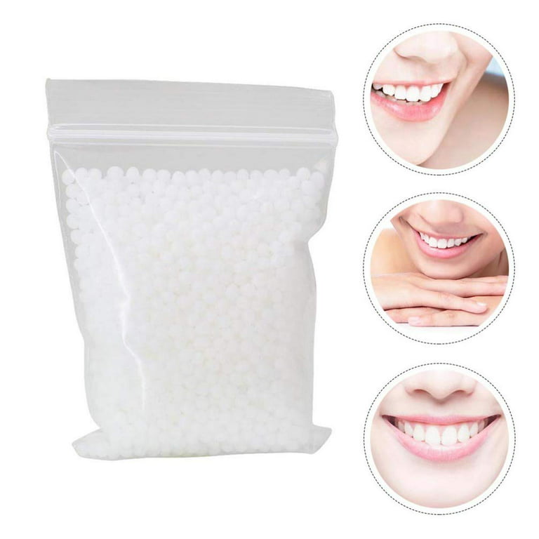1 bag 100g Tooth Thermal Adhesive Fitting Beads Temporary Teeth Repair  Veneer Replacement Teeth Filling Thermal Beads Denture Beads for Fake Teeth  Broken Teeth and Teeth Gaps 