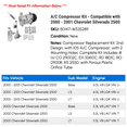 thumbnail image 2 of A/C Compressor Kit - Compatible with 2000 - 2001 Chevy Silverado 2500, 2 of 2