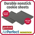 thumbnail image 6 of GoodCook AirPerfect Nonstick Air Insulated 2pc Cookie Sheet Set, 16" x 14" and 14" x 12", No burning, Gray, 6 of 10