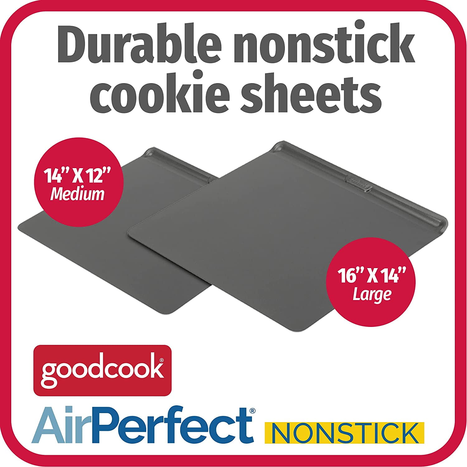 GoodCook AirPerfect Nonstick Air Insulated 2pc Cookie Sheet
