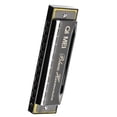thumbnail image 1 of 10 Hole Key Blues Harmonica French Harp Mouth Organ Phosphor Bronze Reeds Toy, 1 of 9