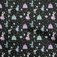 thumbnail image 1 of oneOone Viscose Jersey Blue Fabric Circus Craft Projects Decor Fabric Printed By The Yard 60 Inch Wide, 1 of 5