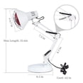 thumbnail image 4 of Lámpara de terapia de luz roja 150W con soporte ajustable, ideal para aliviar dolores musculares y rejuvenecer la piel., 4 of 6