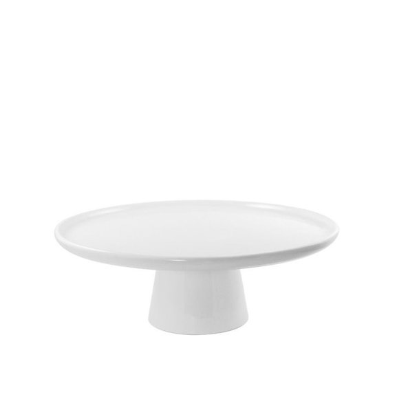 10 Strawberry Street Whittier 8" Cake Stand in White (Set of 2)