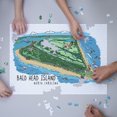 thumbnail image 3 of Bald Head Island, North Carolina, Line Drawing (1000 Piece Puzzle, Size 19x27, Challenging Jigsaw Puzzle for Adults and Family, Made in USA), 3 of 4