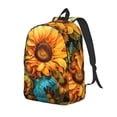 thumbnail image 1 of Balery Deep Yellow Colorful Sunflower Mochila Clásica Impresa Básica para Viaje, Mochila Escolar Resistente al Agua, Mochila de Lona con Correas Ajustables-Medium, 1 of 5