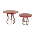 thumbnail image 3 of 2 soportes de Metal para pasteles, bandeja de almacenamiento duradera resistente multiusos, soporte para cupcakes para fiesta, tienda, ventana, Hotel, Rojo BLESIY Soporte de exhibición para pastel, 3 of 8