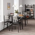 thumbnail image 4 of Bingirl 5-Piece Breakfast Nook Dining Set with 4 Chairs - Dining Table for 4 Gray, 4 of 6