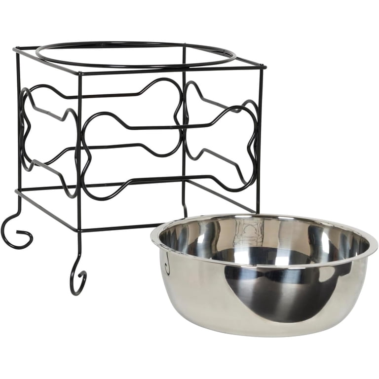 YML DSB10 Ergonomic Elevated Dog Bowls with Stand photo 5