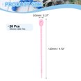 thumbnail image 2 of 20Pack 5" Silicone Cable Ties, Reusable Zip Ties Wire Strips Organizer, Pink, 2 of 6