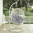 thumbnail image 5 of Modway Hide Outdoor Patio Swing Chair With Stand in White Gray, 5 of 8