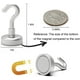 thumbnail image 2 of Paquete de 6, ganchos magnéticos para refrigerador, accesorios para cruceros, súper imanes de 50 libras con tierras raras de neodimio para colgar, 2 of 5