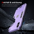 thumbnail image 5 of Allytech Hybrid Protective Case for iPhone XS Max, Camera Screen Protection, Soft TPU Bumper + Hard PC Back Panel Anti-Drop & Anti-Oil Case Cover for iPhone XS Max, Purple, 5 of 7