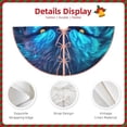 thumbnail image 3 of Sikiie Futuristic Blue Light Wolf Nativity Christmas Tree Skirt, Jesus Christian Winter Holiday Tree Mat Decoration(30-48IN)30", 3 of 6