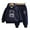 Model a Navy Blue, variant on LYMAYTER Kids Boys Hooded Sweatshirt Outfit 2PCS Toddler Printed Sweatsuit +fleece Pants Set for 1-10 Years