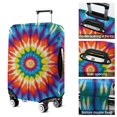 thumbnail image 5 of Colorful Rainbow Tie Dye Spiral Pattern Luggage Cover Fashion Suitcase Cover Baggage Covers Fit 25-28 Inch Luggage (Go Travel), 5 of 5