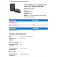 thumbnail image 2 of Front Brake Pad Set - Compatible with 2010 - 2011 Hyundai Tucson FWD, 2 of 2