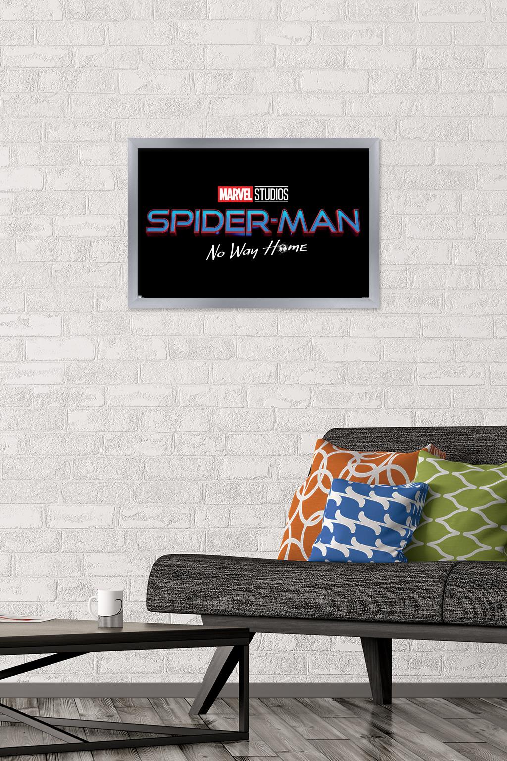 Marvel Spider-Man: No Way Home - Logo Wall Poster, 14.725" x 22.375", Framed