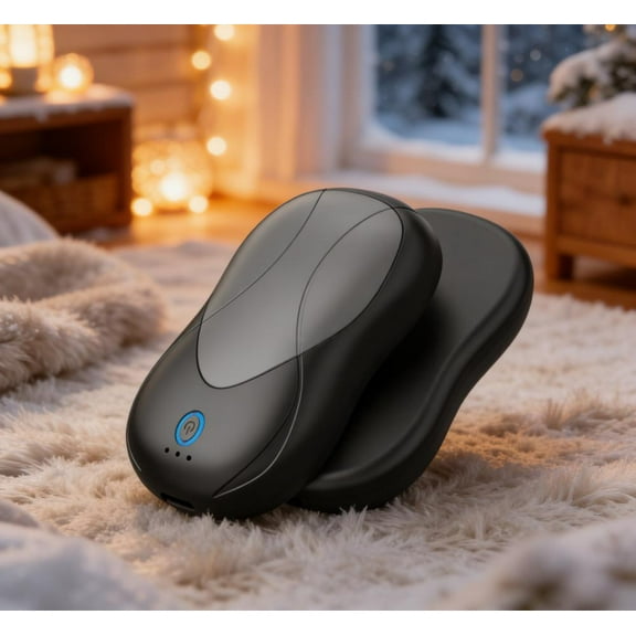 Magnetic Rechargeable Hand Warmer - 6000mAh Portable Electric Warmer with 360° Rapid Heating, Overheat Protection, Ideal for Hiking, Skiing, Camping & Outdoor Activities