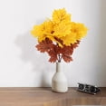 thumbnail image 4 of Artificial Maple Leaves Branches, Fake Fall Leaves Stems Plants Outdoor Greenery for Home Kitchen Farmhouse Thanksgiving Table Centerpiece Fireplace Halloween Decor, 4 of 6