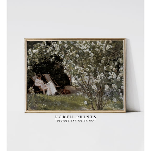 French Country Garden Vintage | Bedroom Art Print | | 1164 UNFRAMED Poster, Wall Art for Decor, Present, 8x12