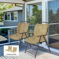 thumbnail image 2 of Outsunny Set of 2 Garden Chair Cushions Comfortable Seat Pad with Backrest, 2 of 10