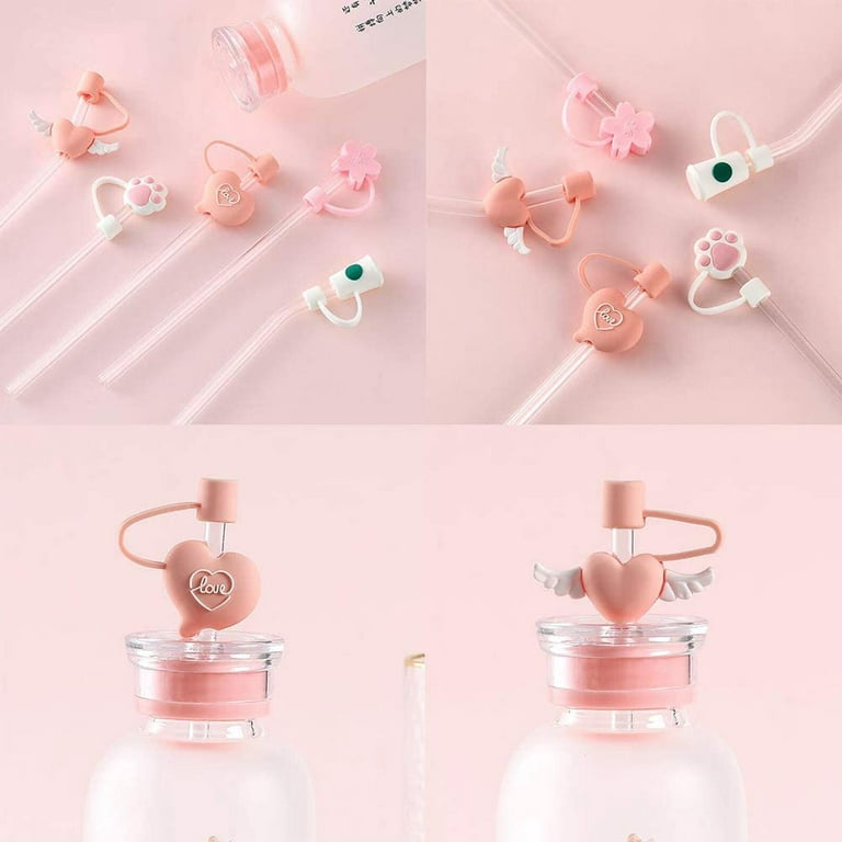Silicone Straw Tip Covers Cute Panda Anti-Dust Splash Proof Reusable Straw  Cover