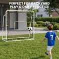 thumbnail image 5 of Slsy Soccer Rebounder Net,2 in 1 Galvanized steel pipe Soccer Goal for Backyard,5 Adjustable Angles,UV Protection,Weatherproof for Teens Adults Practice Training(4'x4'), 5 of 10